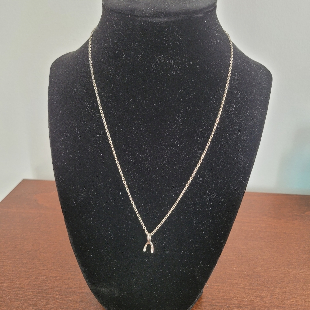 Wishbone Pendant Necklace